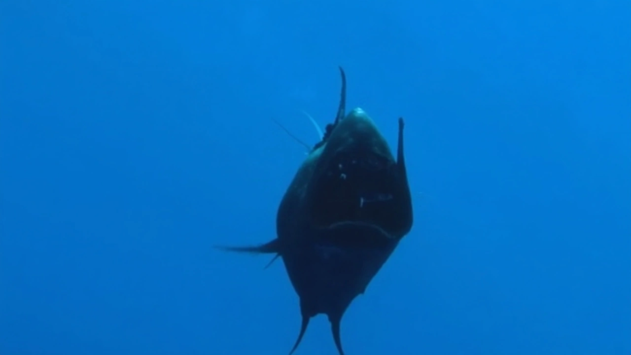 Peixe Diabo Negro Avistado Durante o Dia em Registro Inédito